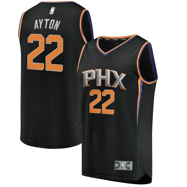 Maillot Phoenix Suns Homme Deandre Ayton 22 Statement Edition Noir